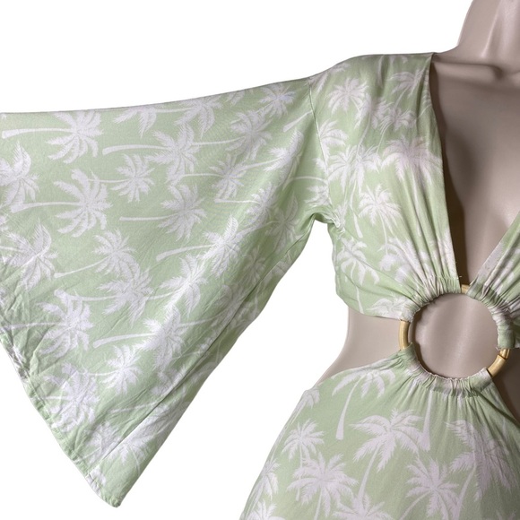 Lovers + Friends | NWOT Maysa Kimono Dress in Palm Tree Print Size XXS - Picture 6 of 10